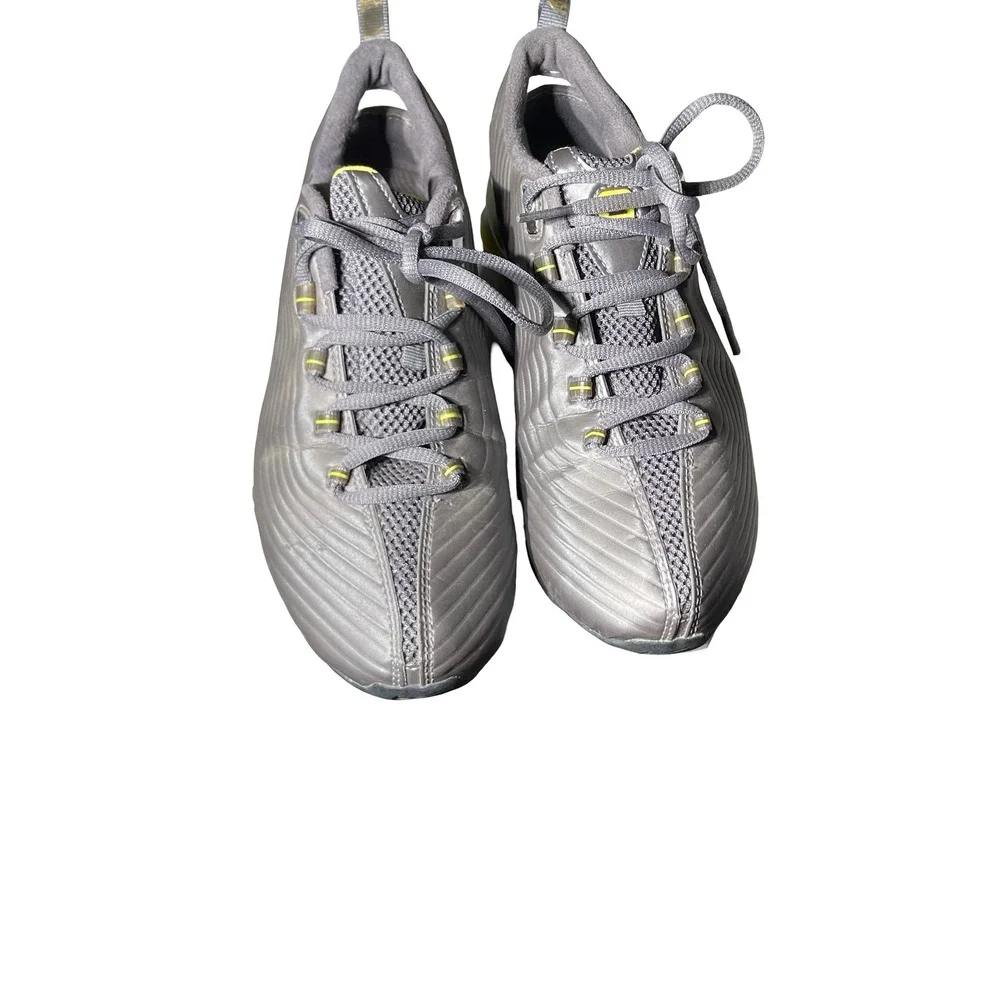 Nike Shox Womens Training Shoes Gray Yellow Running Sneakers 315600-002 - Picture 3 of 10